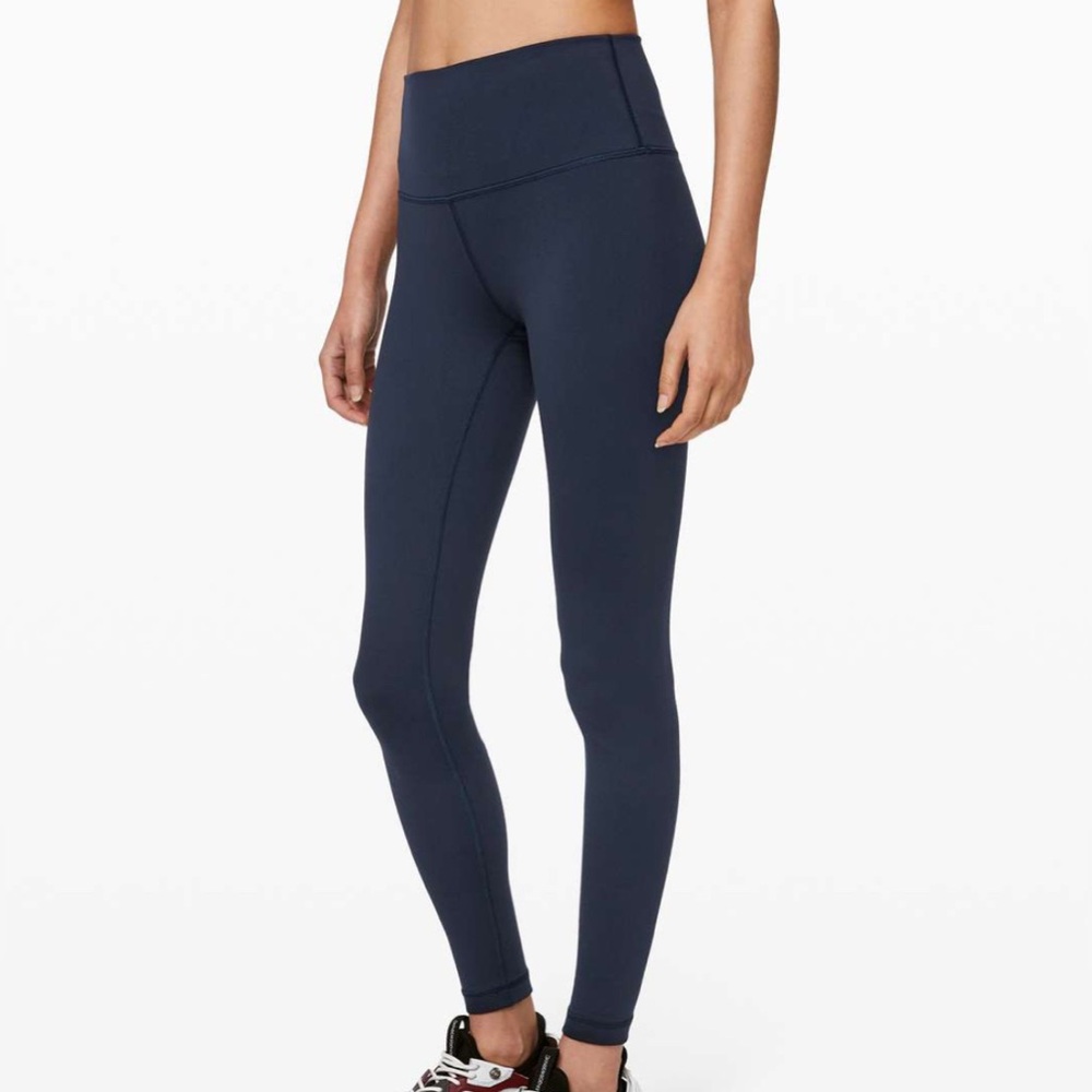 LULULEMON Wunder Under Full on Luon LEGGINGS NAVY